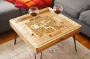 Rustic Scrabble Coffee Table with removable top - letter tiles included - Bards & Cards