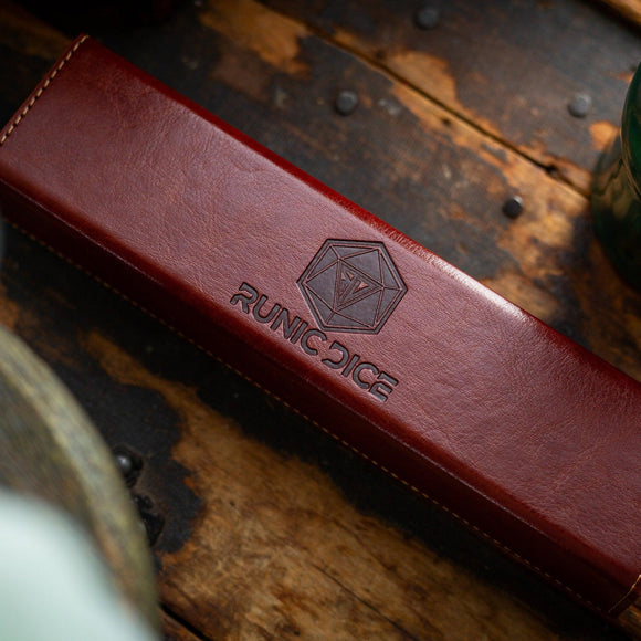 Nox Green Handmade Resin DND Dice Set - Bards & Cards