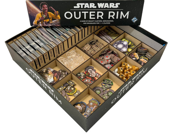 Outer Rim Board Game Organizer Insert - Bards & Cards
