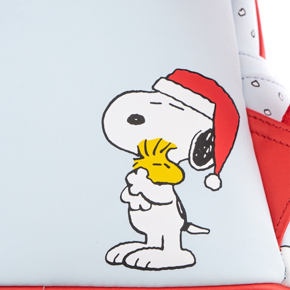 Loungefly: Peanuts Gift Giving Snoopy and Woodstock Mini Backpack - Bards & Cards