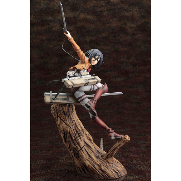 KOTOBUKIYA ARTFX J: Attack on Titan - Mikasa Ackerman Renewal Package Ver. 1/7 Scale Figure - Bards & Cards