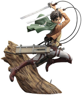 KOTOBUKIYA ARTFX J: Attack on Titan - Eren Yeager Renewal Package Ver. 1/7 Scale Figure - Bards & Cards