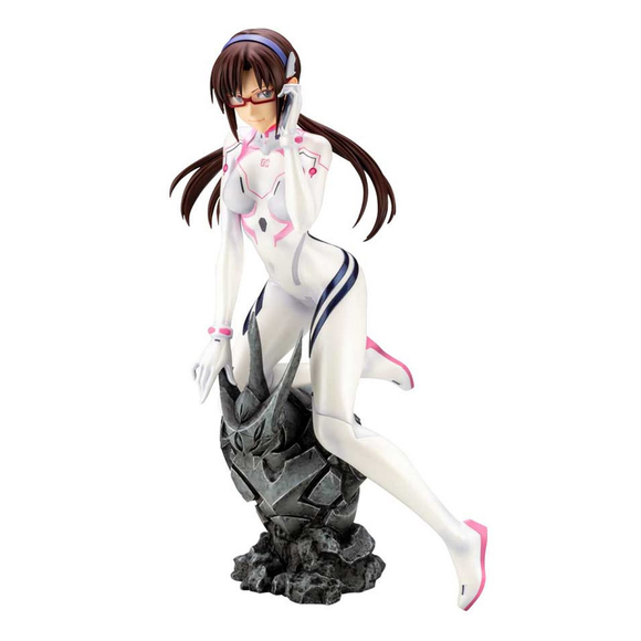 KOTOBUKIYA: Evangelion: 3.0+1.0 Thrice Upon a Time - Mari Makinami Illustrious White Plugsuit Ver. 1/6 Scale Figure - Bards & Cards