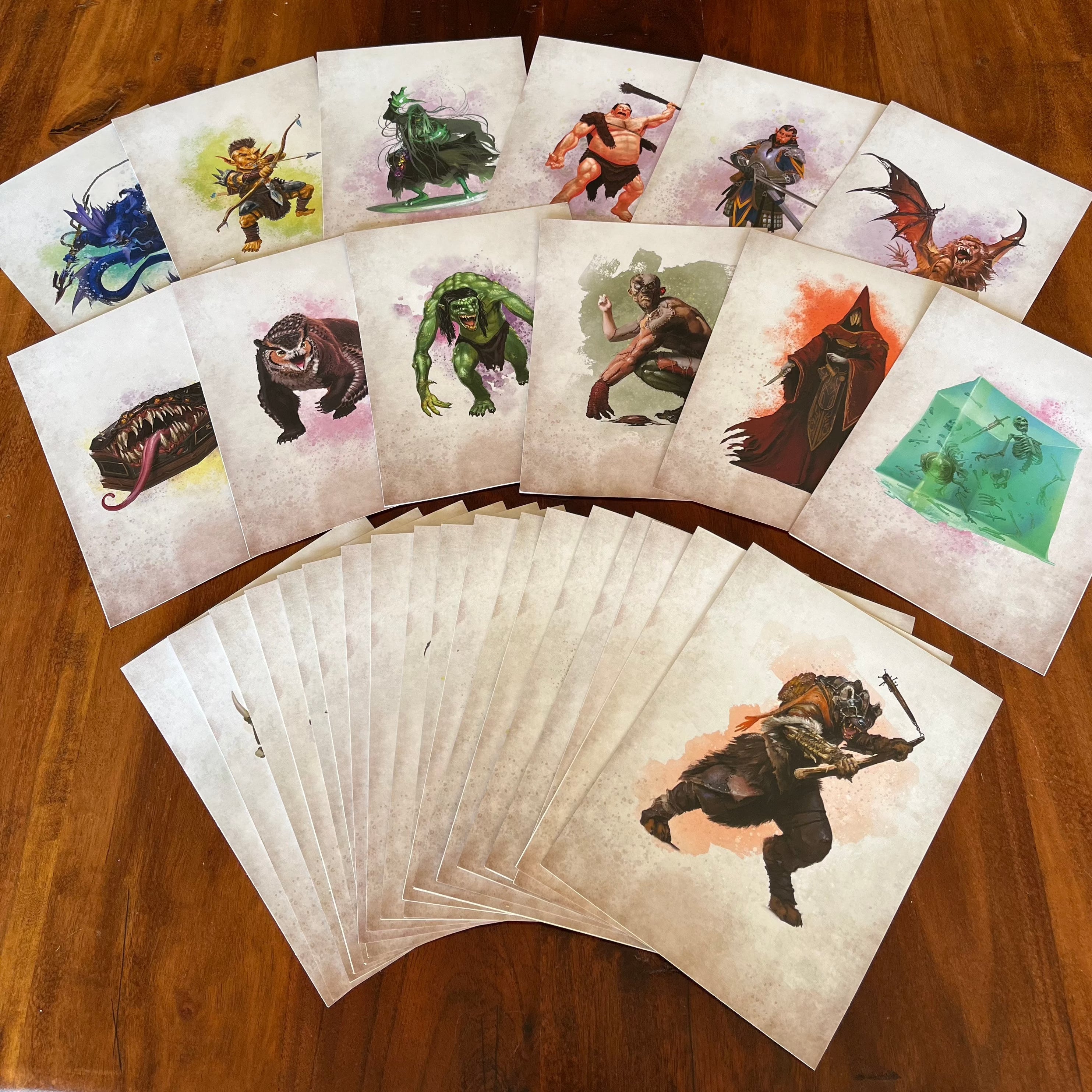 Encounter Cards (D&D) - Challenge Rating 0-6 PACK 1 - Bards & Cards