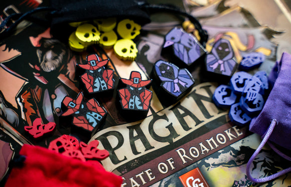Pagan: Fate of Roanoke - Wooden Token Set - Bards & Cards