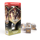 D&D Adventure Dice Set - Paladin Edition | White/Grey 14pc Collection - Bards & Cards