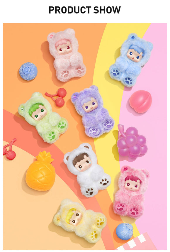 Hacipupu Gummy Bear Series - Vinyl Plush Pendant Blind Box - Bards & Cards