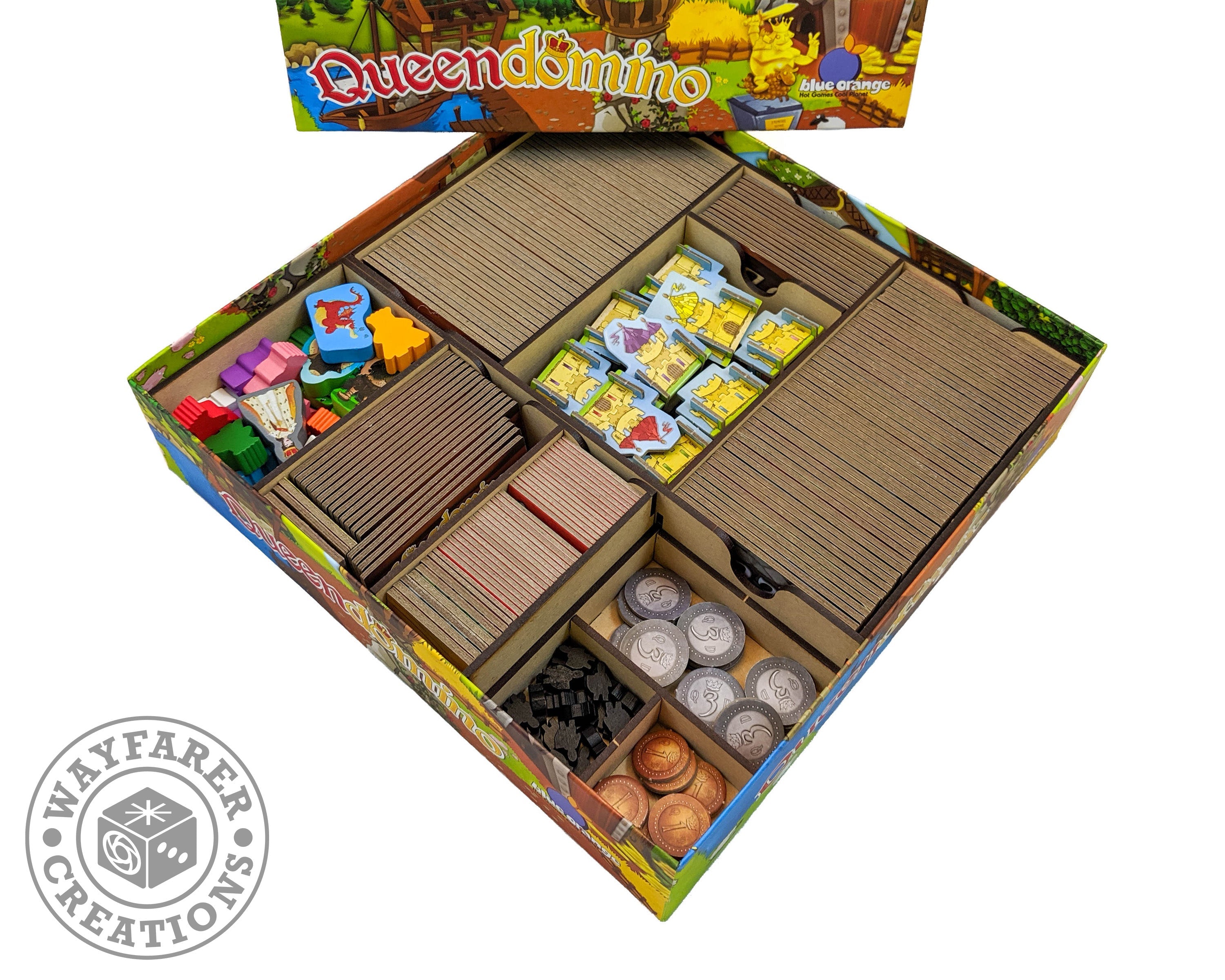 Queendomino Board Game Organizer Insert - 0