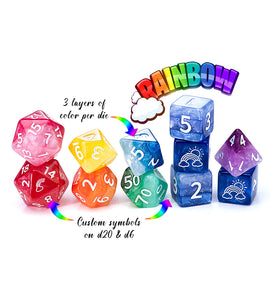 Gate Keeper Games - Sui Generis 7-Dice Set - Bards & Cards