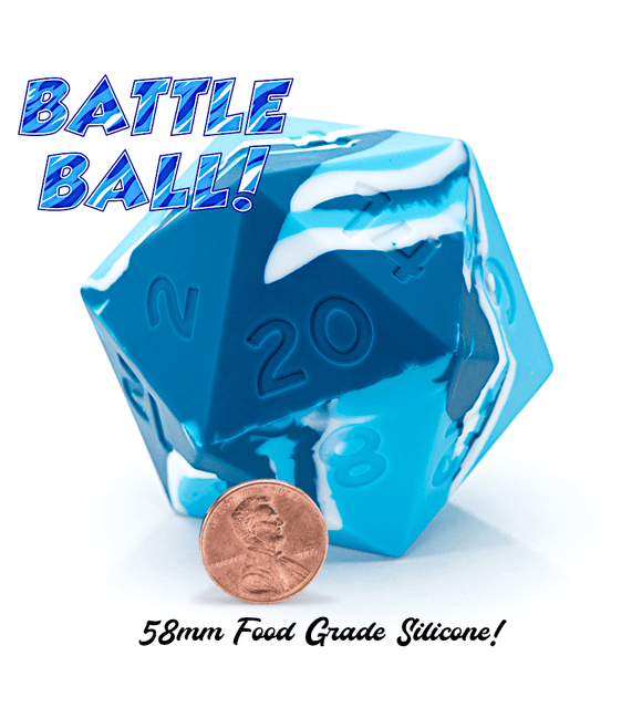 Epic Dice 58mm Silicone D20s - Bards & Cards