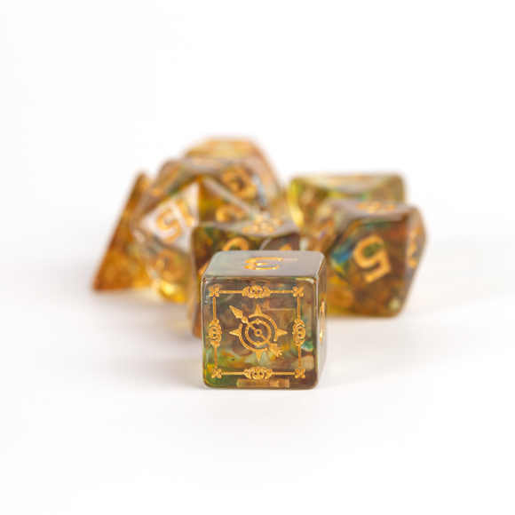D&D Adventure Dice Set - Ranger Edition | Multi-Color 16pc Collection - Bards & Cards