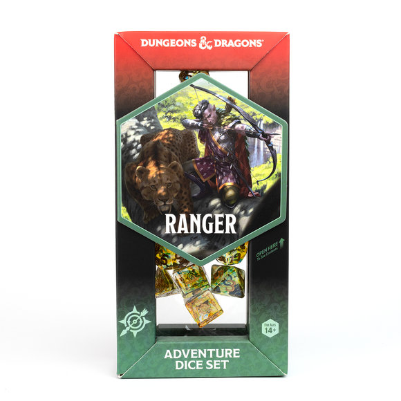 D&D Adventure Dice Set - Ranger Edition | Multi-Color 16pc Collection - Bards & Cards