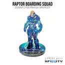 Infinity 3D Markers: Raptor Boarding Squad (25mm Cybermask) - Bards & Cards