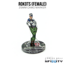 Infinity 3D Markers: Rokots, Female (25mm Camo) - Bards & Cards