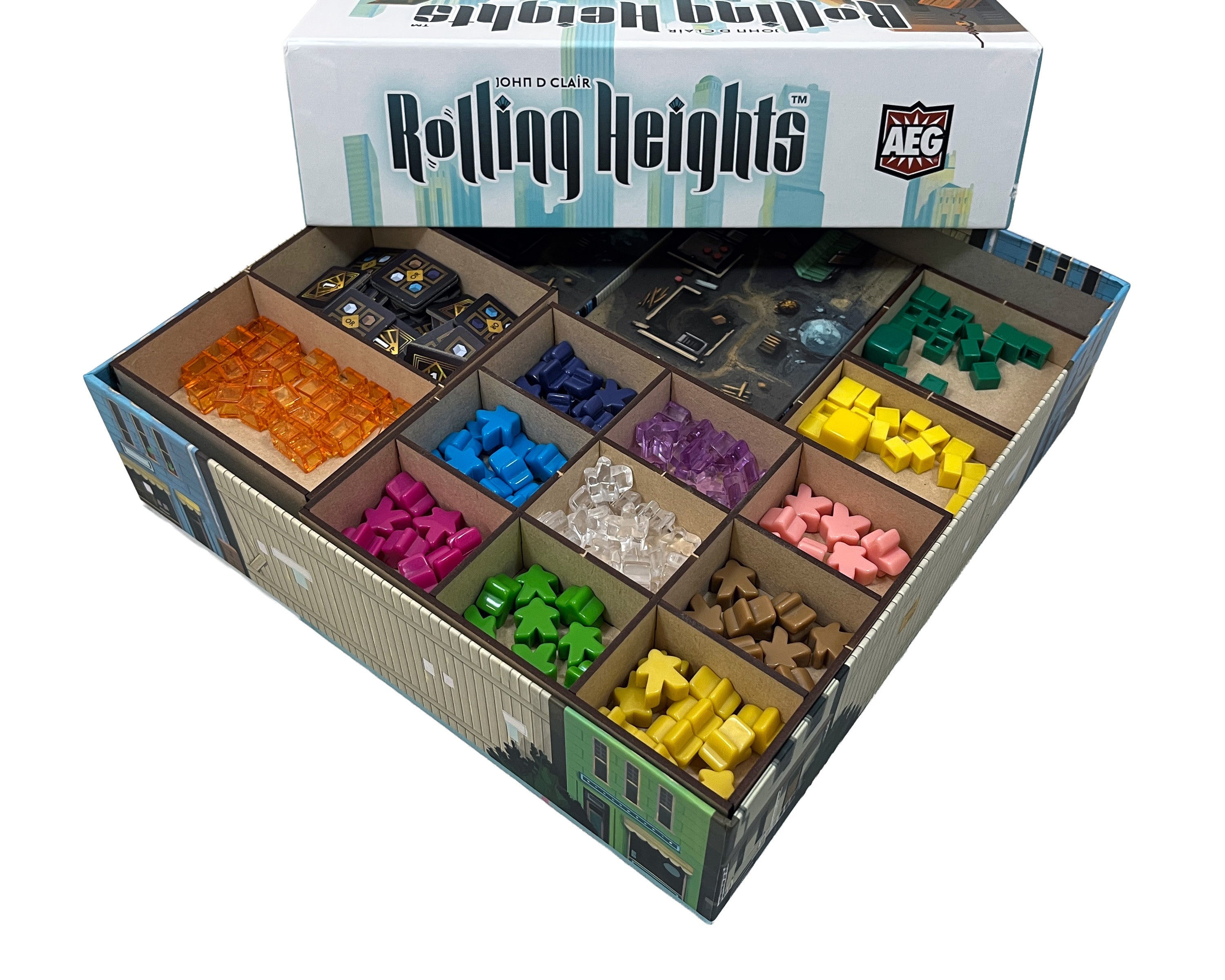 Rolling Heights Board Game Organizer Insert