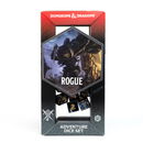 D&D Adventure Dice Set - Rogue Edition | Black 15pc Collection - Bards & Cards