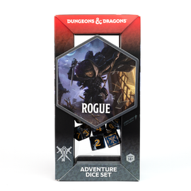 D&D Adventure Dice Set - Rogue Edition | Black 15pc Collection - Bards & Cards