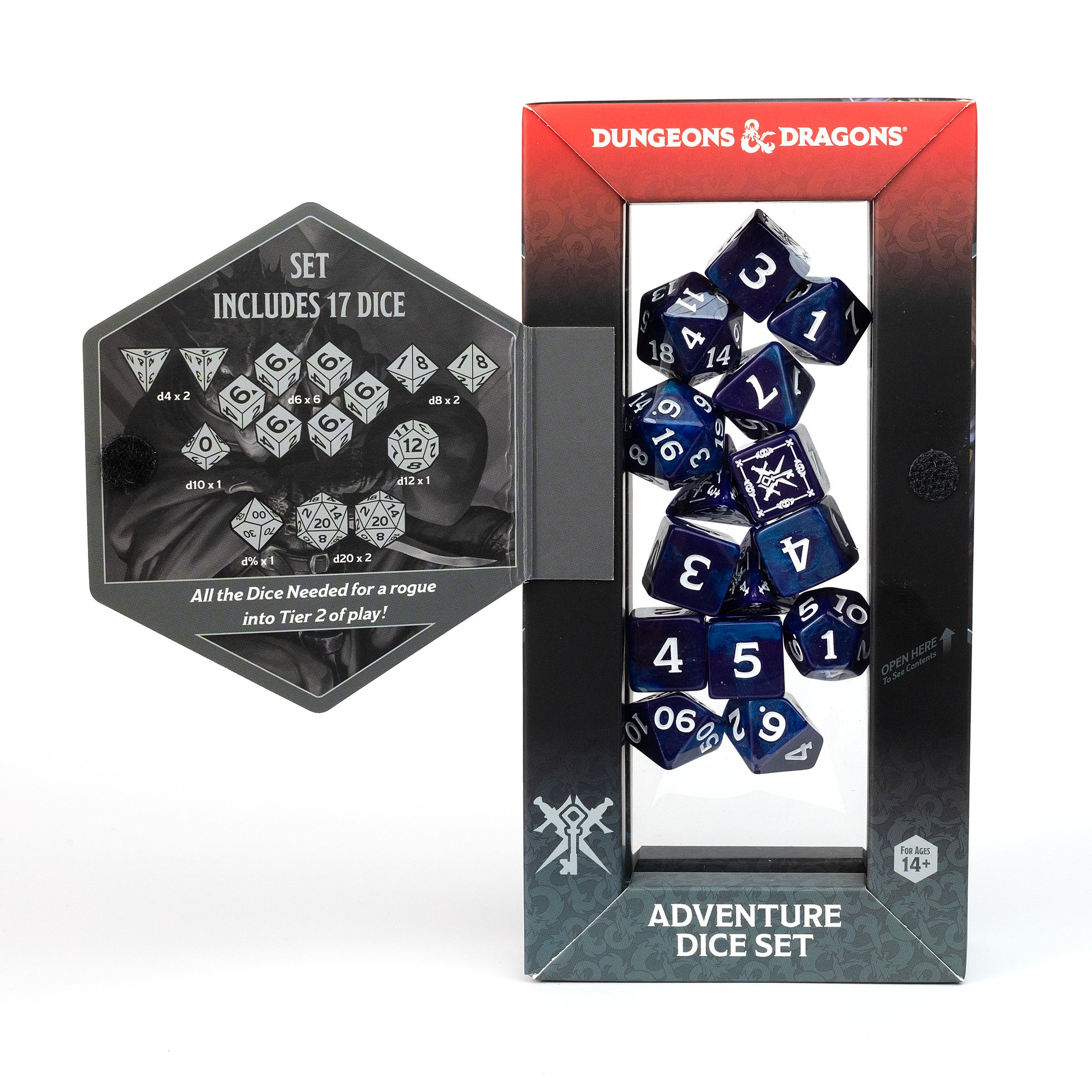 D&D Adventure Dice Set - Rogue Edition | Purple 15pc Collection