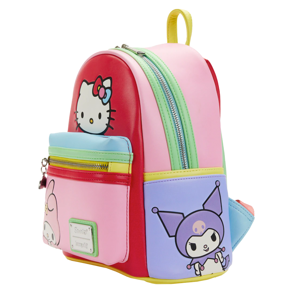 Loungefly: Sanrio - Hello Kitty And Friends Color Block Mini Backpack - 0