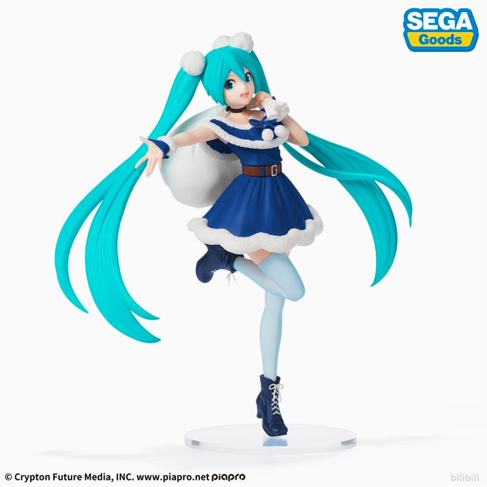 [PRE-ORDER] SEGA: Vocaloid - Blue Miku Hatsune (Christmas 2020) Super Premium Figure - 0