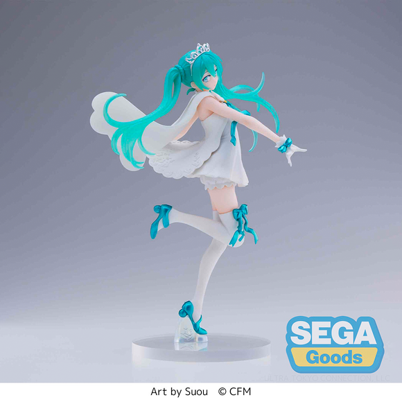SEGA: Vocaloid: Hatsune Miku - 15th Anniversary (SUOU Ver.) Super Premium Figure - Bards & Cards