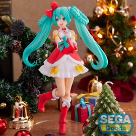 [PRE-ORDER] SEGA: Vocaloid - Hatsune Miku (2022 Christmas Ver.) Super Premium Figure - Bards & Cards