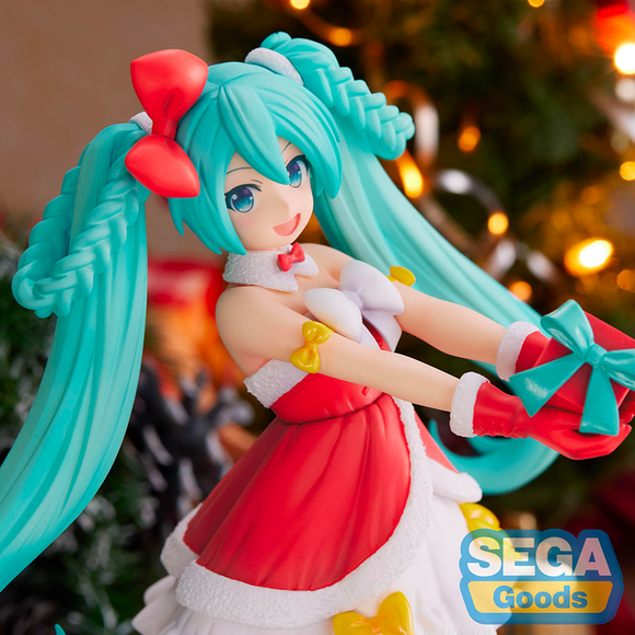 [PRE-ORDER] SEGA: Vocaloid - Hatsune Miku (2022 Christmas Ver.) Super Premium Figure - Bards & Cards