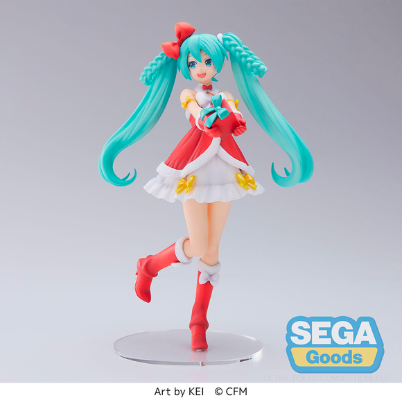 [PRE-ORDER] SEGA: Vocaloid - Hatsune Miku (2022 Christmas Ver.) Super Premium Figure - Bards & Cards