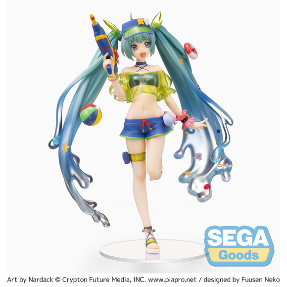 SEGA: Vocaloid - Hatsune Miku (Splash Parade) Super Premium Figure - Bards & Cards