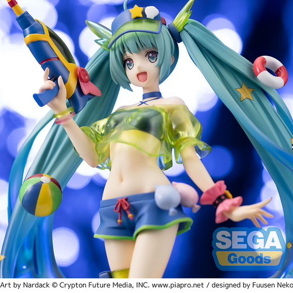 SEGA: Vocaloid - Hatsune Miku (Splash Parade) Super Premium Figure - Bards & Cards