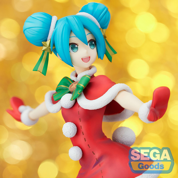 SEGA: Vocaloid - Hatsune Miku (Christmas 2021) Super Premium Figure - Bards & Cards