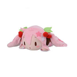 SEGA: Vocaloid - Sakura Miku Nesoberi Lay-Down SP Plush - Bards & Cards