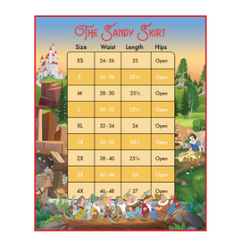 Stitch Shoppe by Loungefly: Disney Snow White - Smile and a Song "Sandy" Skirt - Bards & Cards