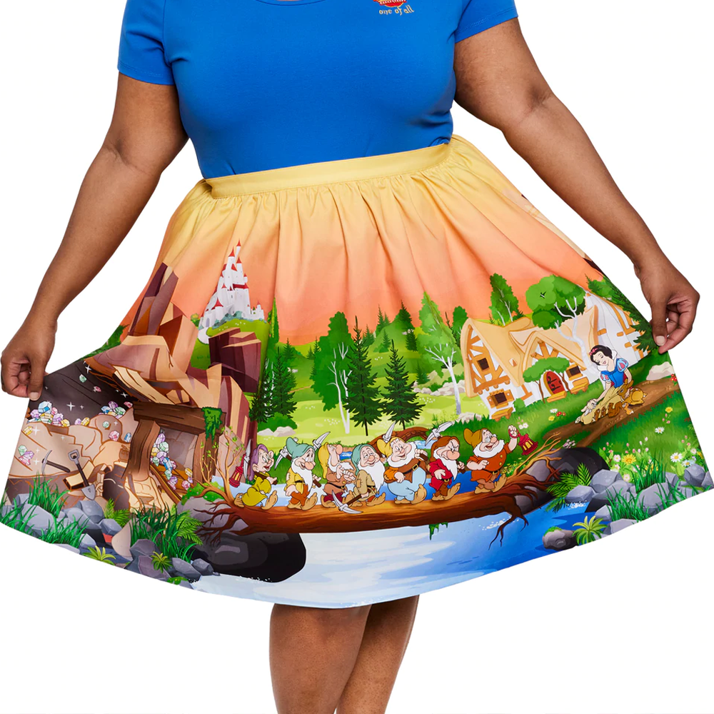 Stitch Shoppe by Loungefly: Disney Snow White - Smile and a Song "Sandy" Skirt