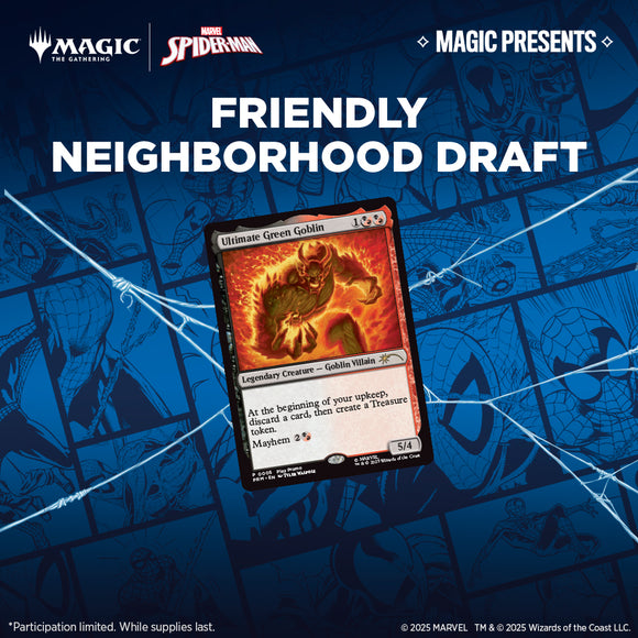 Fri 10/17/2025, 6 pm - Magic Presents: Friendly Neighborhood Draft - Bards & Cards