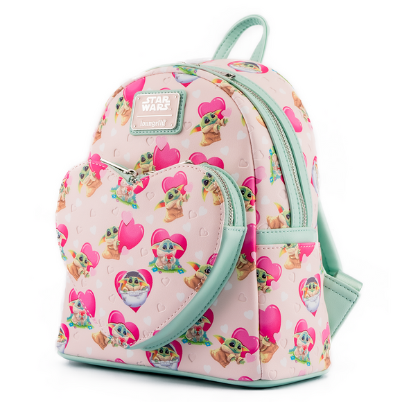 Loungefly: The Mandalorian - Grogu Valentines Backpack - Bards & Cards