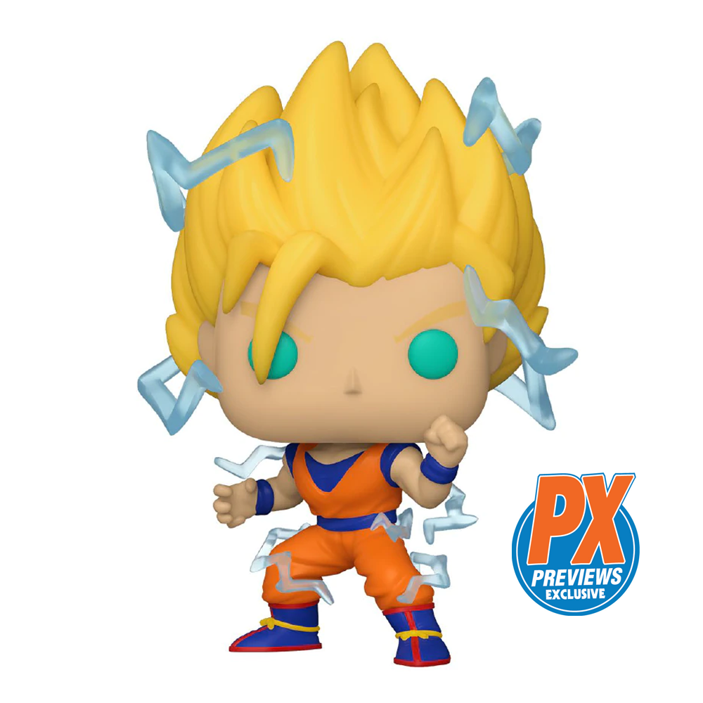 Funko POP! Dragon Ball Z - Super Saiyan Goku (With Energy) Vinyl Figure #865 Preview Exclusives (PX) [READ DESCRIPTION]