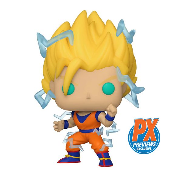 Funko POP! Dragon Ball Z - Super Saiyan Goku (With Energy) Vinyl Figure #865 Preview Exclusives (PX) [READ DESCRIPTION] - Bards & Cards