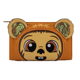 Loungefly: Star Wars - Wicket Cosplay Flap Wallet - Bards & Cards