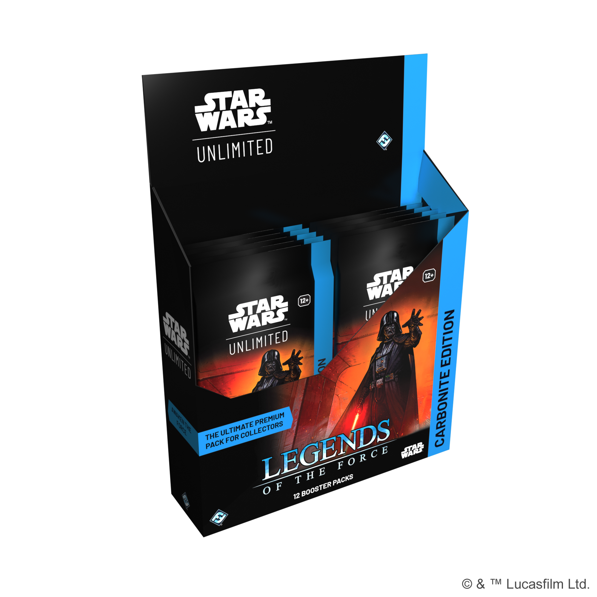 Star Wars: Unlimited - Legends of the Force: Carbonite Booster Display