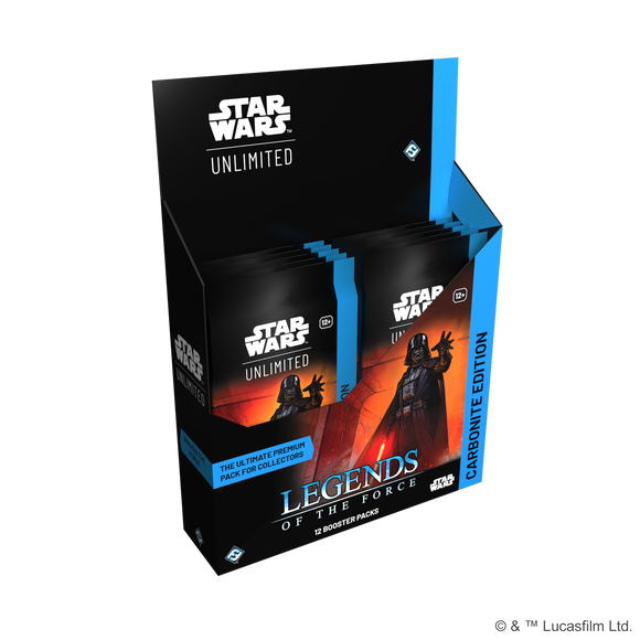 Star Wars: Unlimited - Legends of the Force: Carbonite Booster Display - Bards & Cards