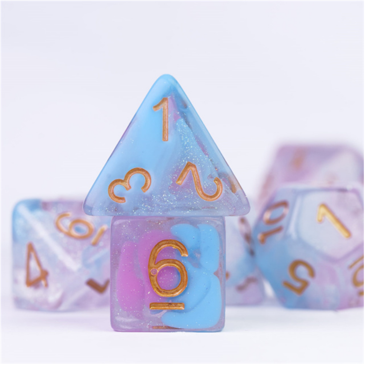 Flare of Ambition RPG Dice Set - Bards & Cards