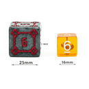 Huge Black Castle Dice Set - 25mm - Bards & Cards