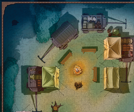 Dungeon Master's Guide: Premium Map Collection (D&D) - Bards & Cards