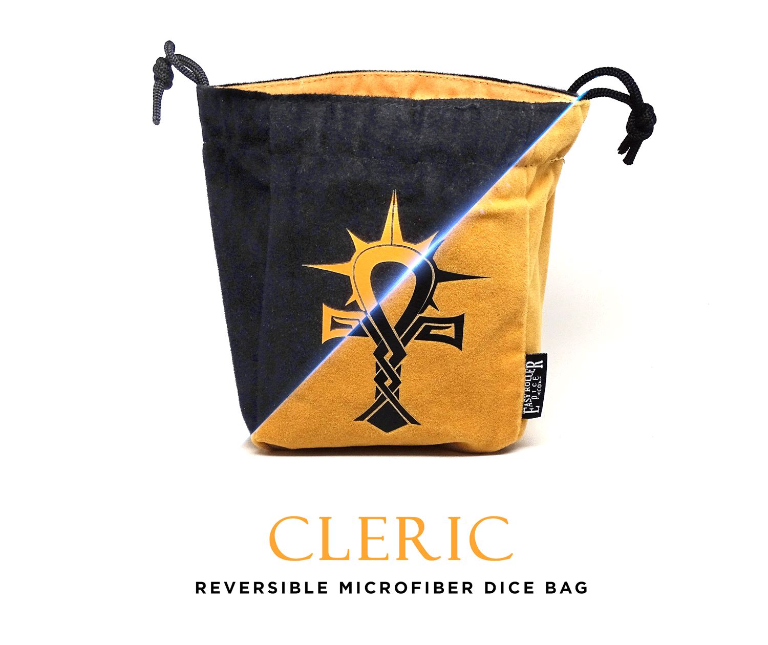 Cleric Reversible Microfiber Self-Standing Large Dice Bag - Bards & Cards