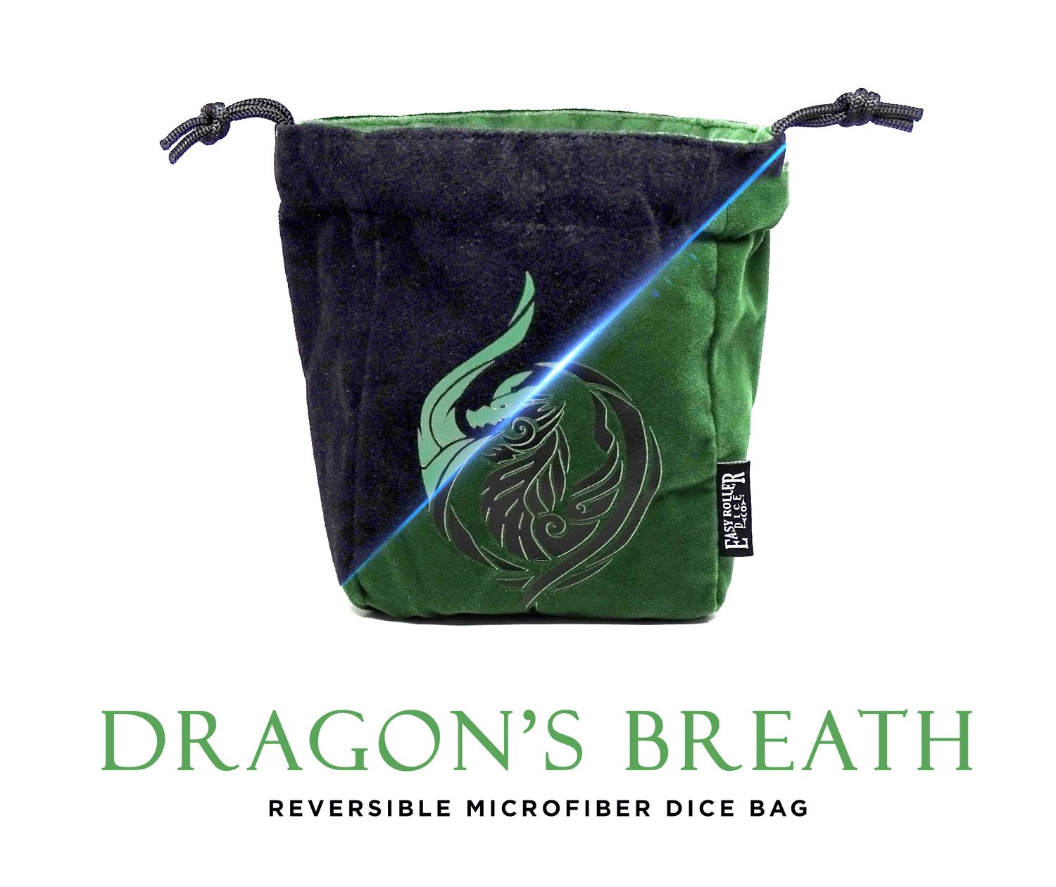 Dragon's Breath Reversible Microfiber Self-Standing Large Dice Bag - Bards & Cards