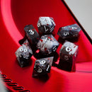 Smoke And Blood Handmade Resin DND Dice Set - Bards & Cards