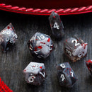 Smoke And Blood Handmade Resin DND Dice Set - Bards & Cards