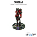 Infinity 3D Markers: Sombras (25mm Camo -3) - Bards & Cards