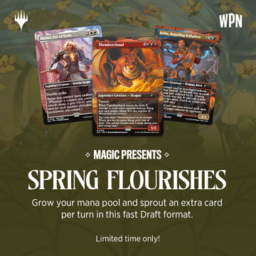 Fri 4/25/2025, 6 pm - Spring Flourishes Magic Draft: Tarkir Dragonstorm - Bards & Cards